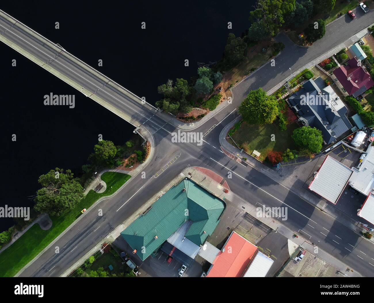 Huonville Crossroad Stock Photo