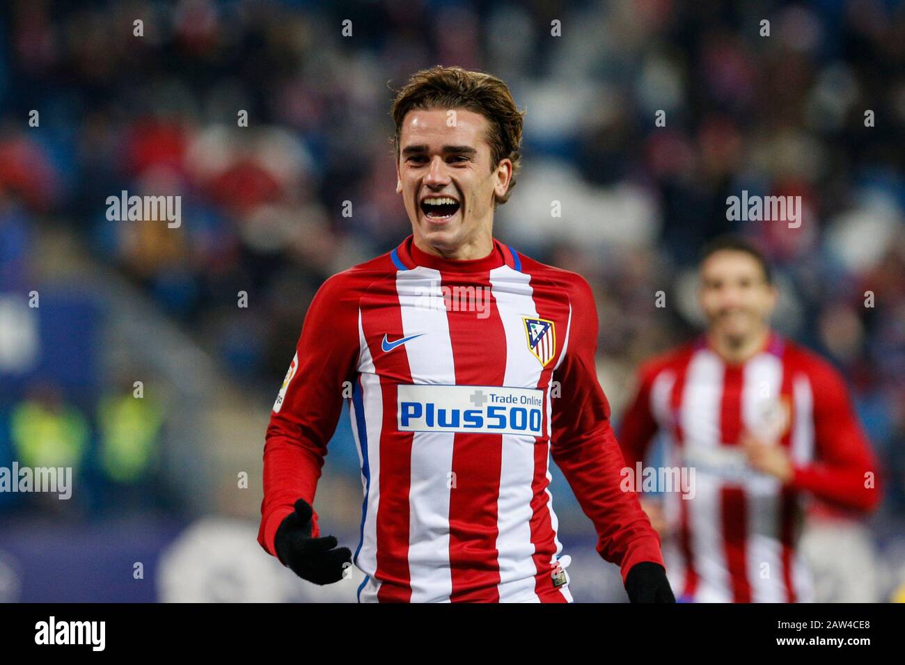 Atletico de Madrid's Antoine Griezmann during the match of Copa del Rey  between Atletico de Madrid and Las Palmas, at Vicente Calderon Stadium,  Madri Stock Photo - Alamy