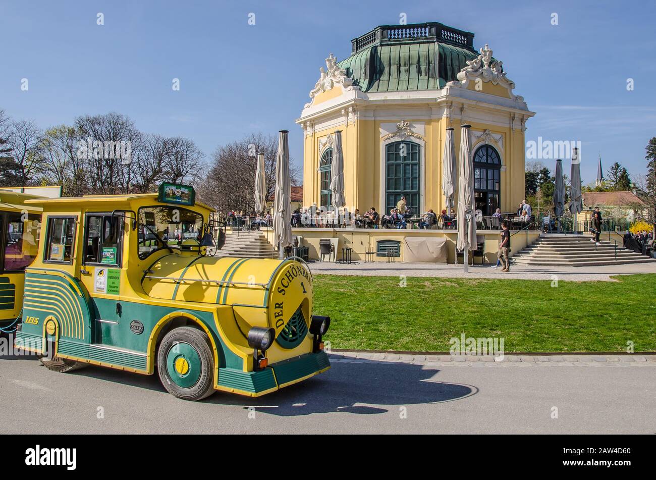 Tiergarten Schönbrunn or 'Vienna Zoo, founded as an imperial menagerie in 1752, is the oldest continuously operating zoo in the world. Stock Photo