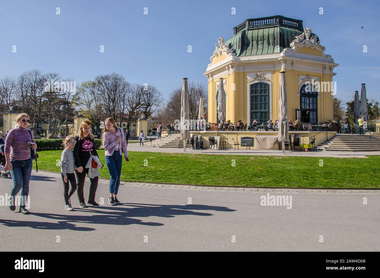 Tiergarten Schönbrunn or 'Vienna Zoo, founded as an imperial menagerie in 1752, is the oldest continuously operating zoo in the world. Stock Photo