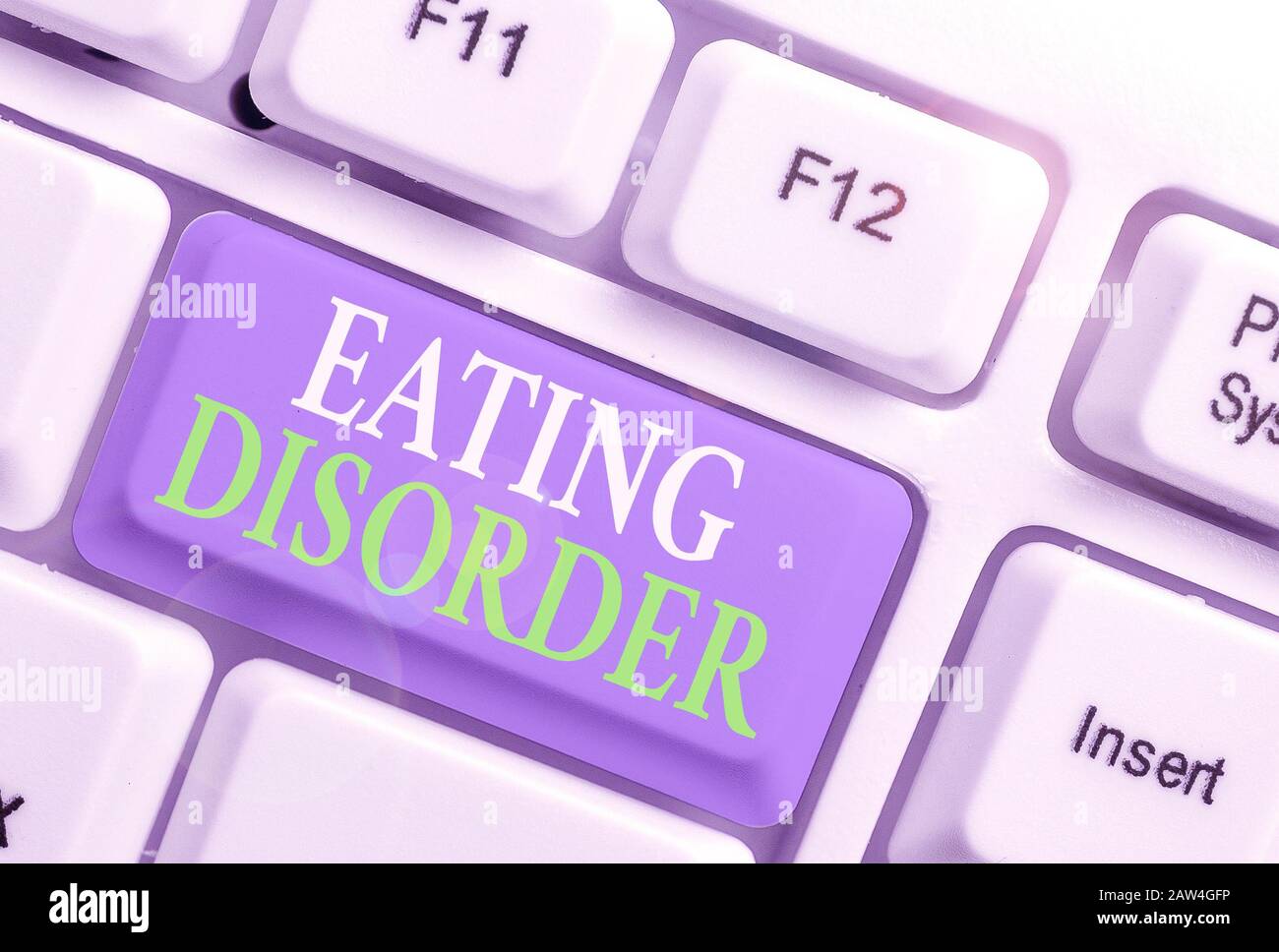 Conceptual Hand Writing Showing Eating Disorder Concept Meaning Illnesses That Are Characterized By Irregular Eating Habits Stock Photo Alamy