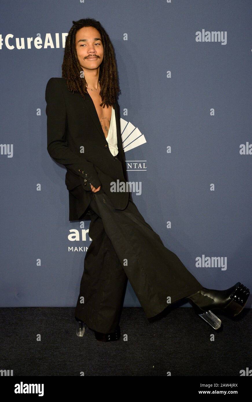New York, NY, USA. 5th Feb, 2020. Luka Sabbat at arrivals for 22nd Annual amfAR New York Gala Benefit for AIDS Research, Cipriani Wall Street, New York, NY February 5, 2020. Credit: Kristin Callahan/Everett Collection/Alamy Live News Stock Photo