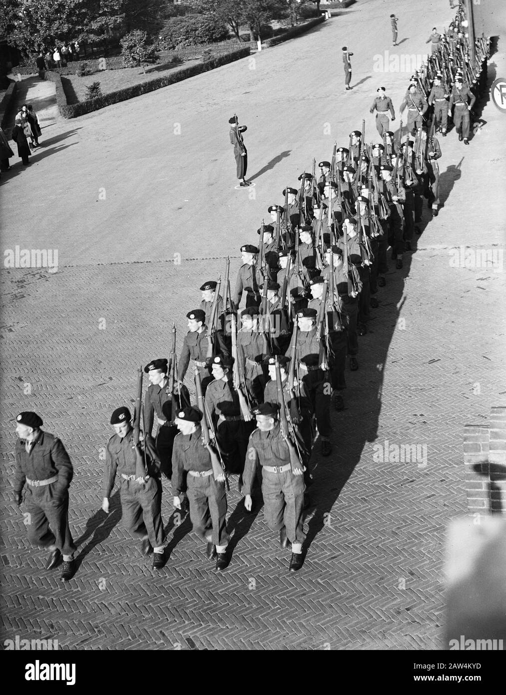 Reportage Cavallerie Kazere Amersfoort Date: October 28, 1948 Location: Amersfoort Keywords: Reports, cavalry Stock Photo