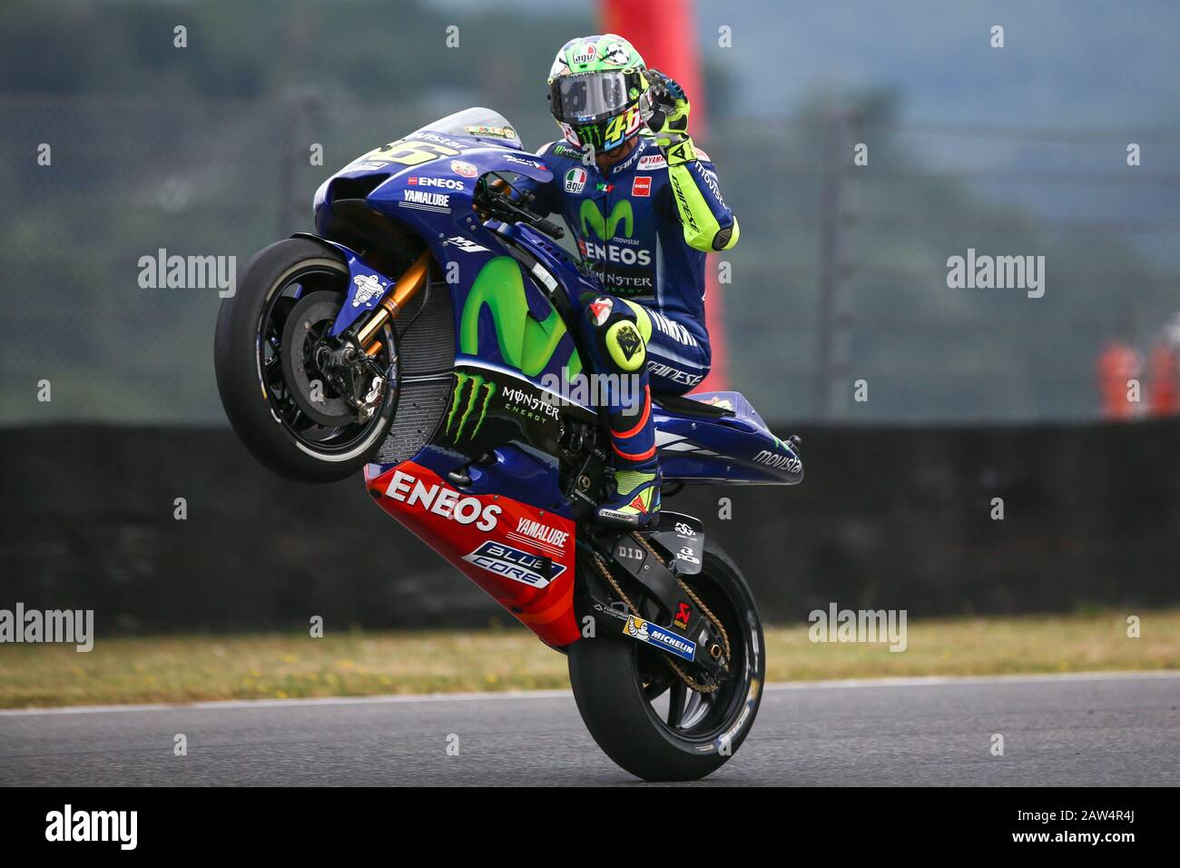 Valentino Rossi of Italy and Movistar Yamaha MotoGP during the MotoGP Italy Grand  Prix 2017 at Autodromo del Mugello, Florence, Italy on 4th June 201 Stock  Photo - Alamy