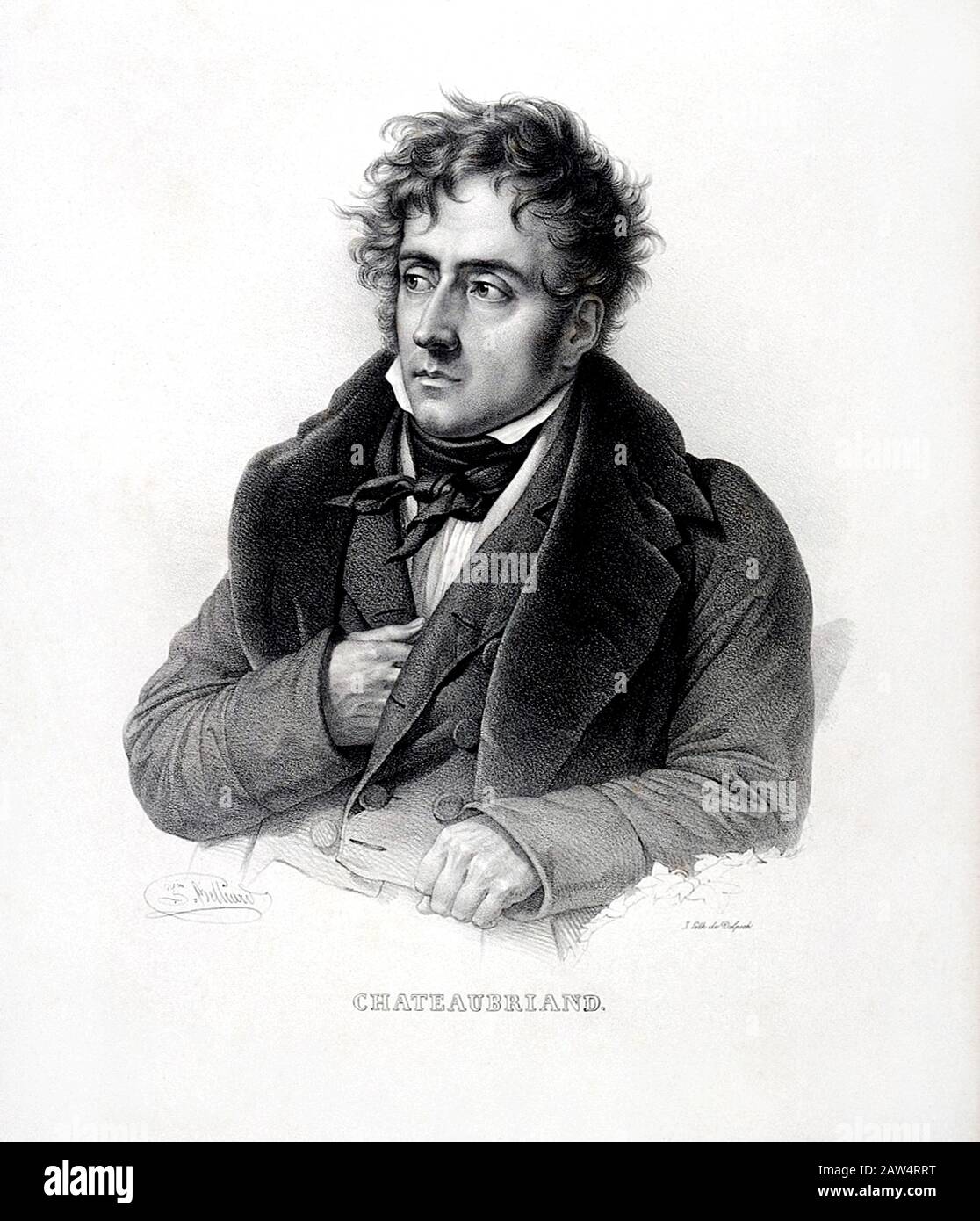 The celebrated french writer Comte François René DE CHATEAUBRIAND ...