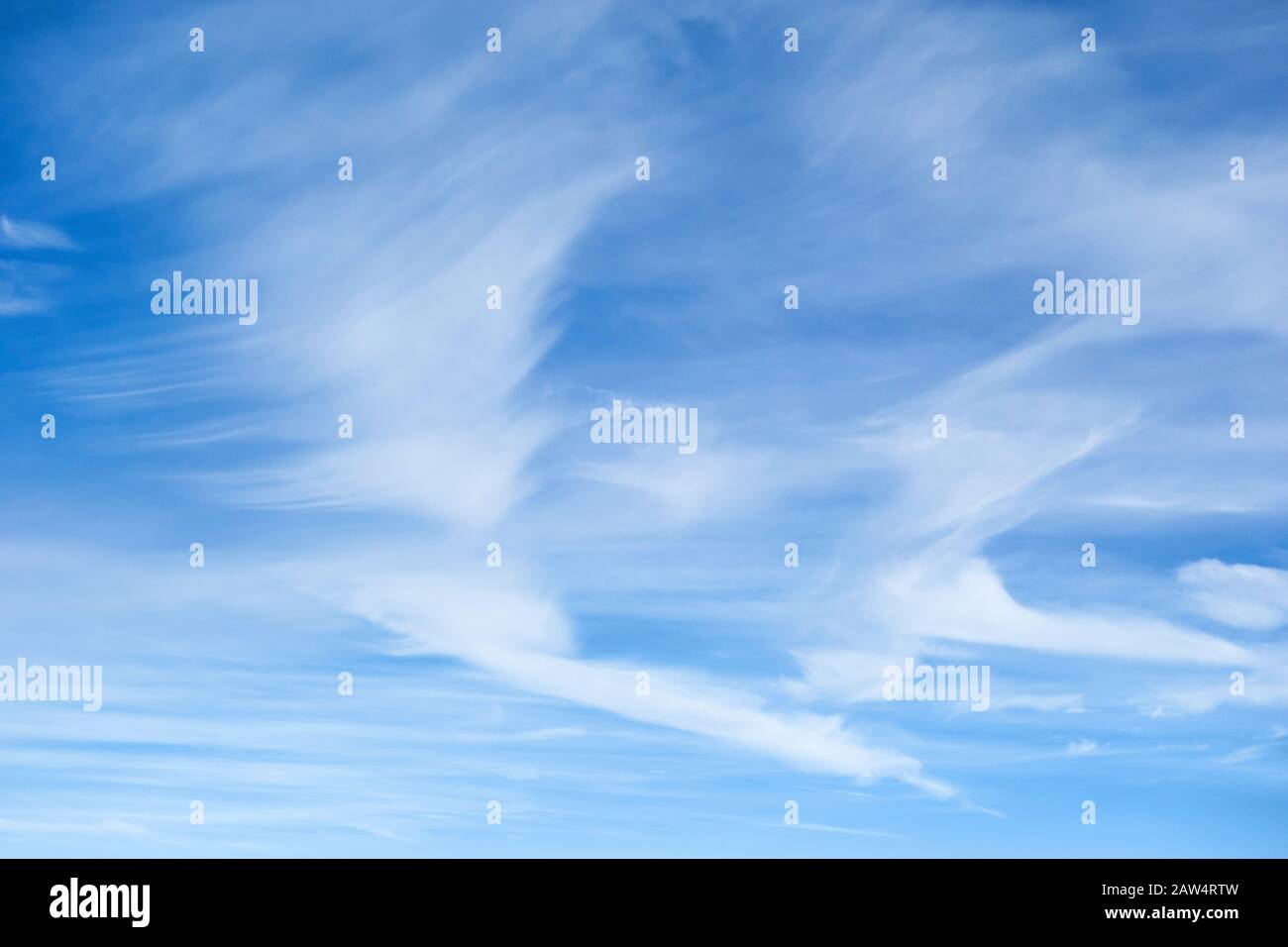 veil of clouds - blue sky Stock Photo