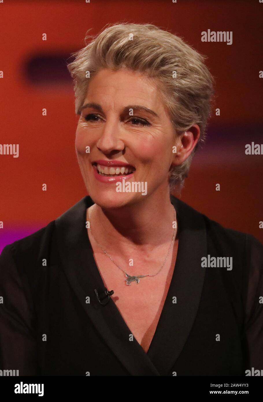 Tamsin Greig during the filming for the Graham Norton Show at BBC ...