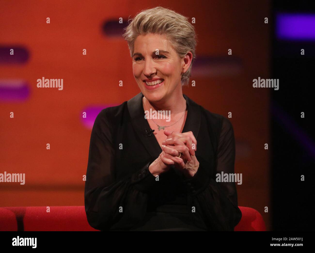 Tamsin Greig During The Filming For The Graham Norton Show At Bbc