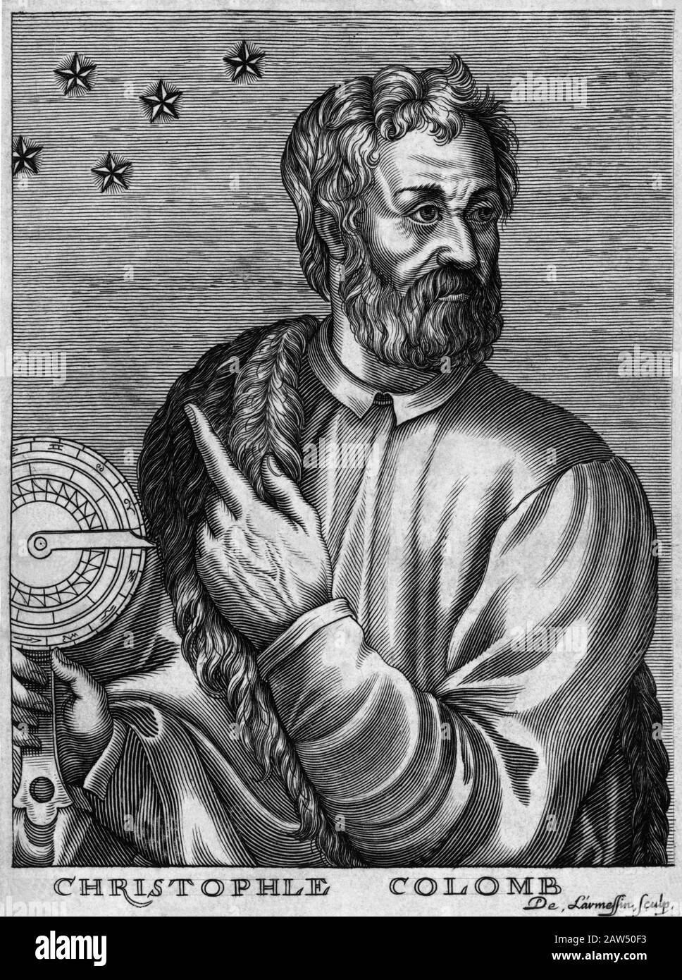 1584 ca , ITALY : The italian esplorer CHRISTOPHER COLUMBUS ...