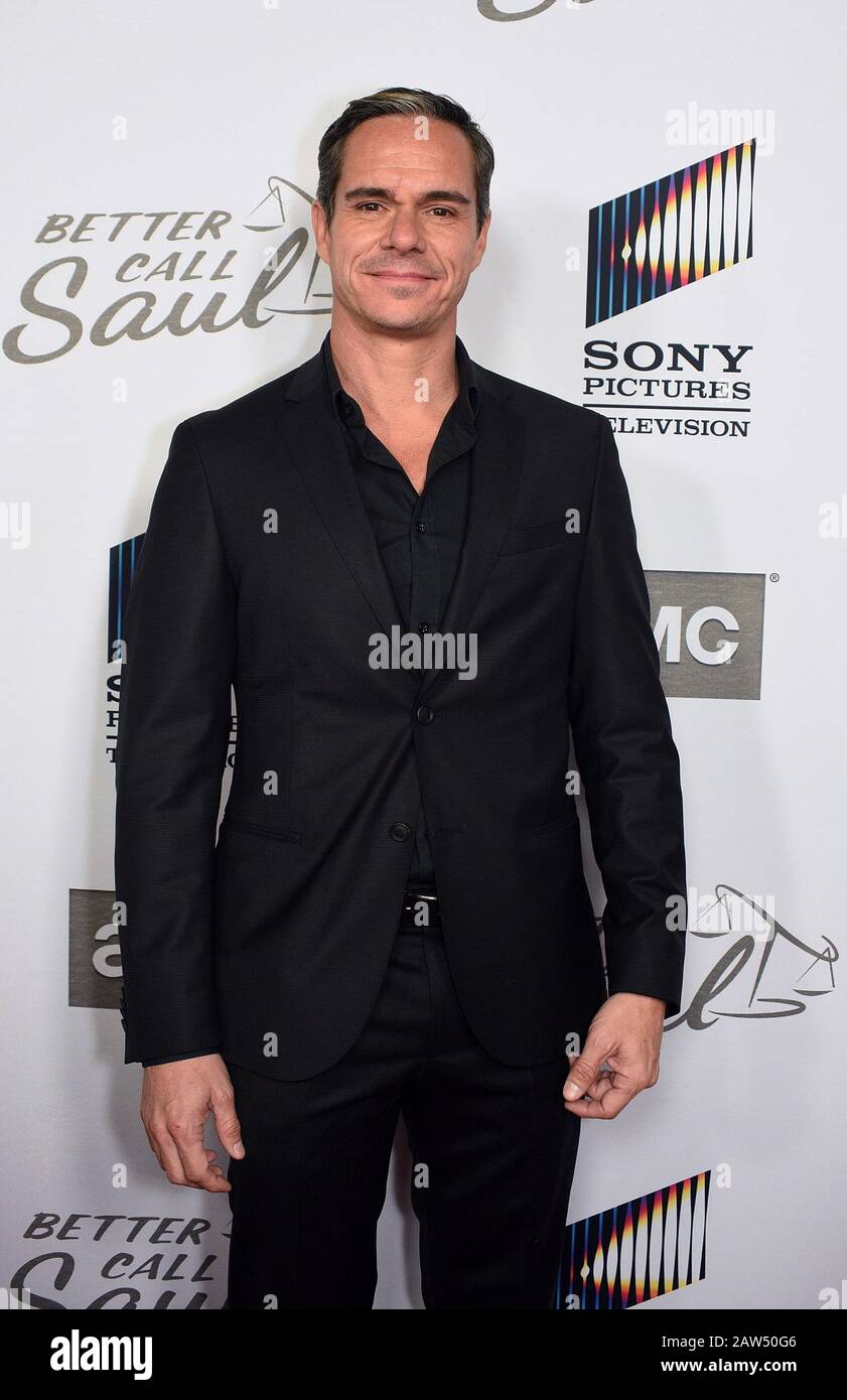 HOLLYWOOD, CALIFORNIA - FEBRUARY 05: Tony Dalton attends the premiere of AMC's 'Better Call Saul' Season 5 at ArcLight Cinemas on February 05, 2020 in Hollywood, California. Photo: Annie Lesser/imageSPACE Stock Photo