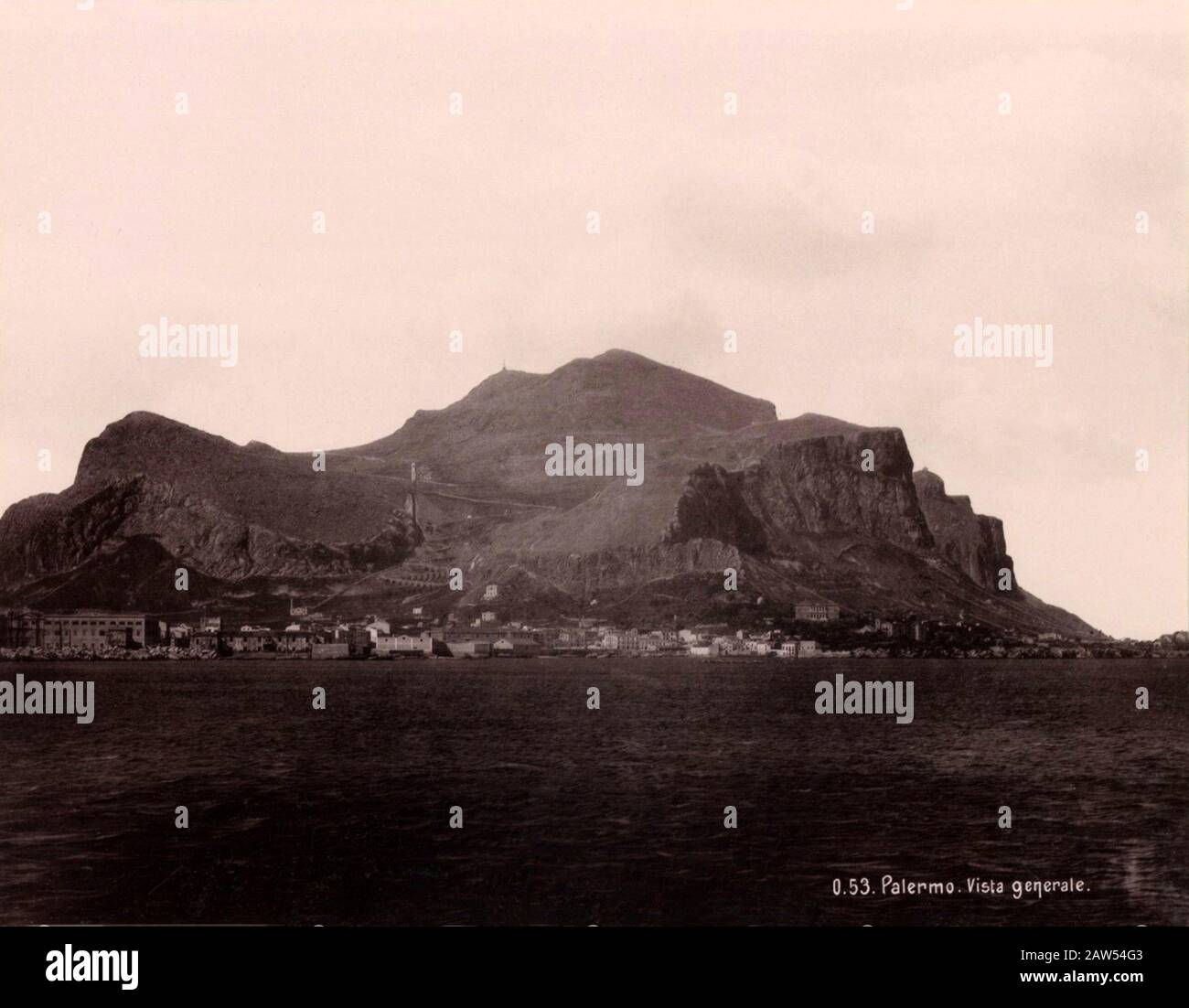 1900 Ca PALERMO ITALY The Monte PELLEGRINO Mount SICILIA 1900-ca-palermo-italy-the-monte-pellegrino-mount-sicilia