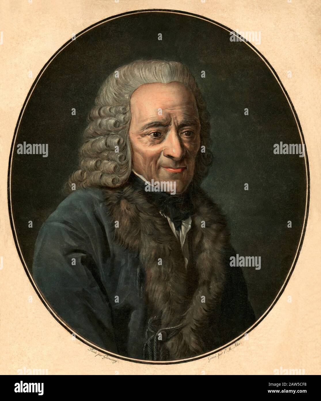1780 ca , FRANCE : Francois-Marie Arouet ( 1694 - 1778 ), better known by the pen name VOLTAIRE , was a French Enlightenment writer, essayist , deist Stock Photo