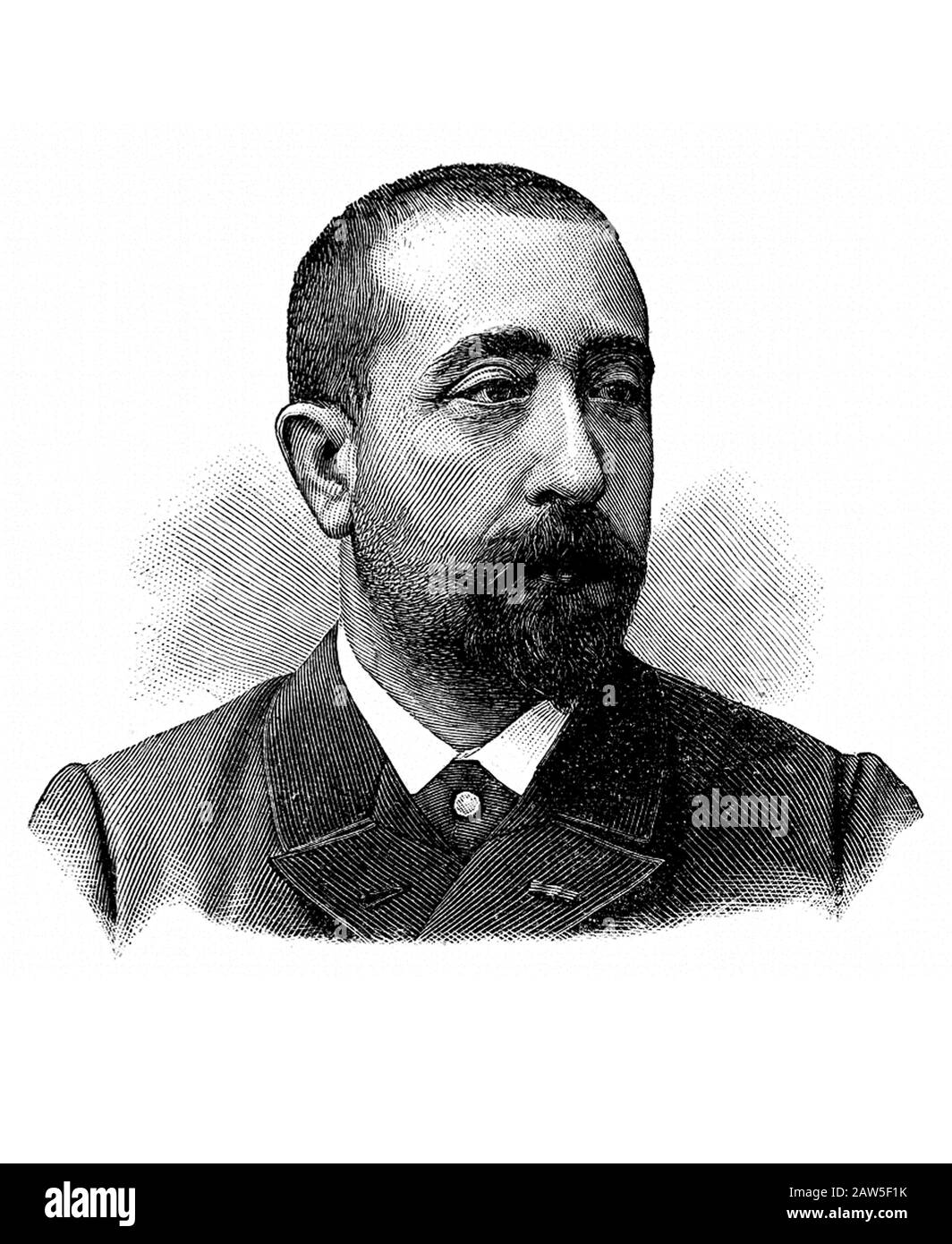 1890 ca , Paris , FRANCE : The celebrated french physician Doctor Georges Gilles de la Tourette ( 1857 – 1904 ), was the namesake of Tourette's Syndro Stock Photo