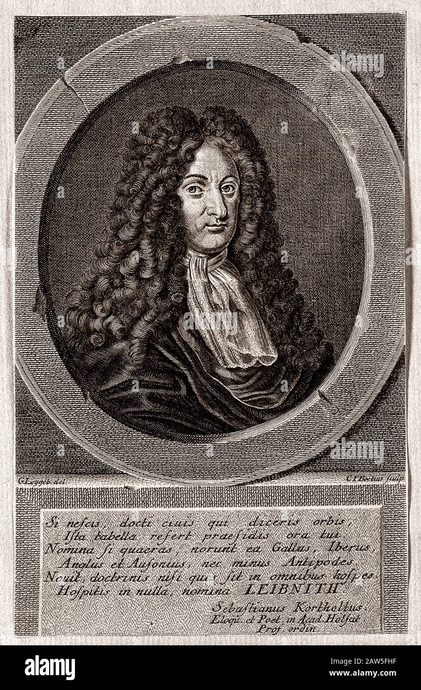 Gottfried wilhelm leibniz 1646 1716 german hi-res stock photography and ...