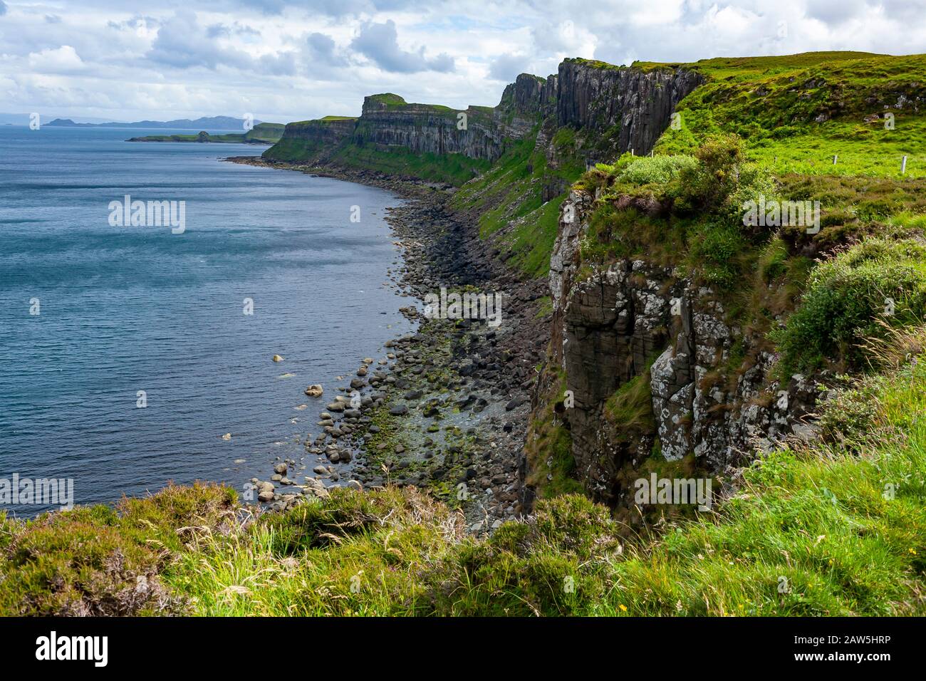 Kilt rock and mealt falls viewpoint hires stock photography and images