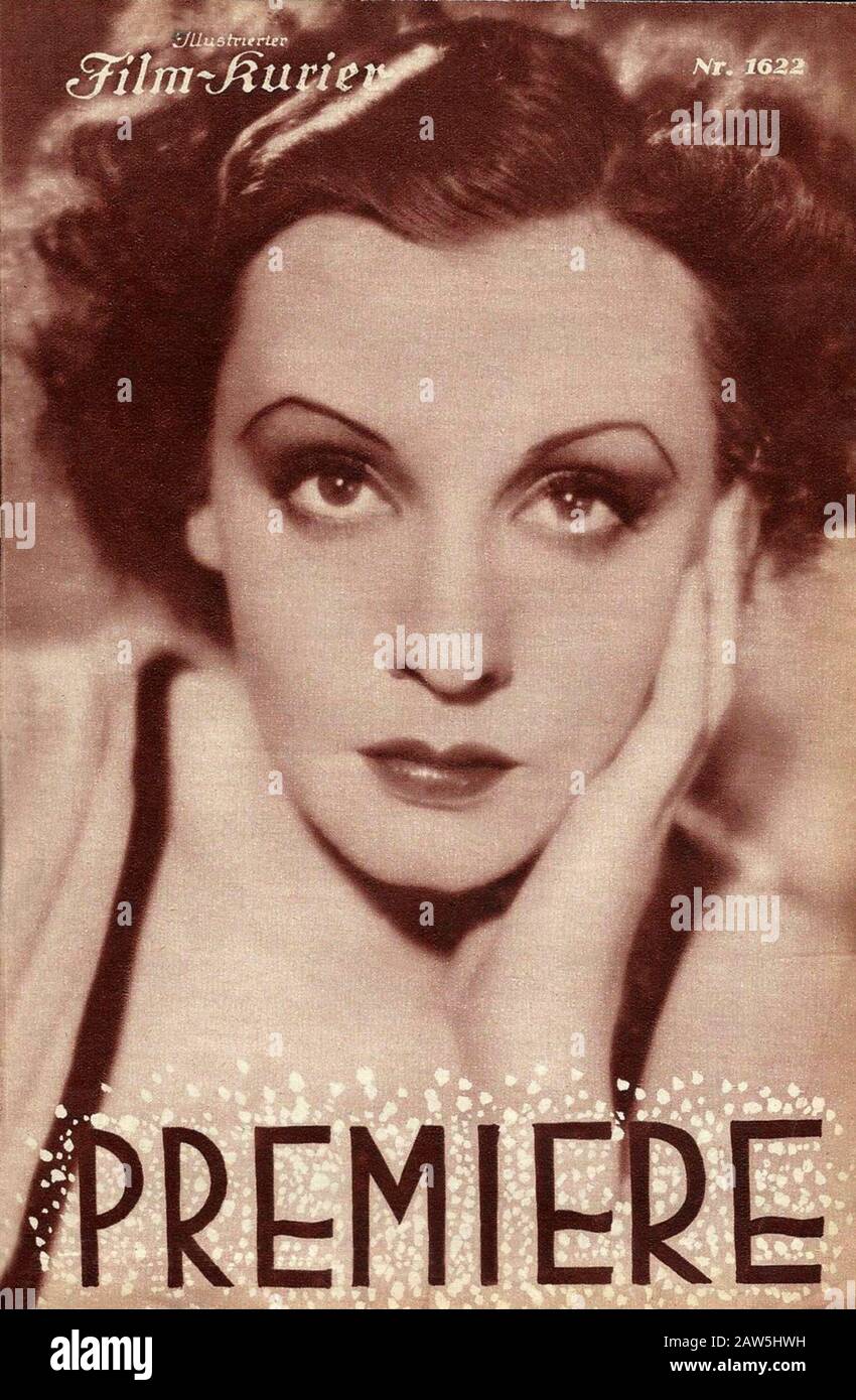 1937 , GERMANY : The celebrated swedish movie actress and singer ZARAH ...