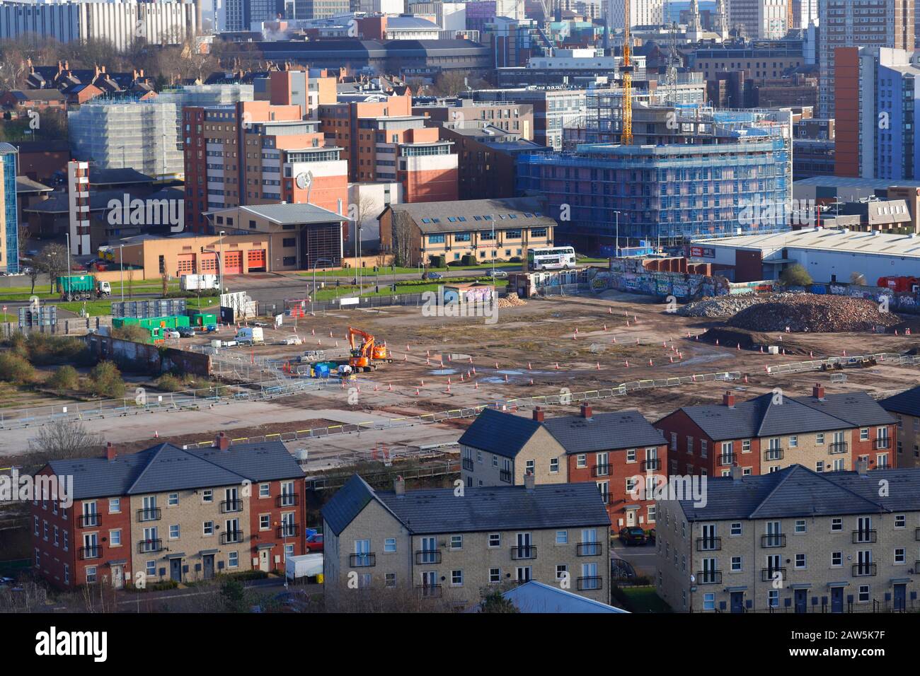 Developments opposite Kirkstall Fire Station on Kirkstall Road in Leeds