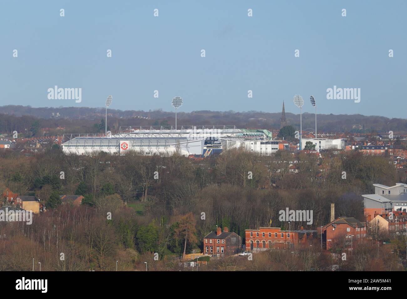 Emerald Headingley Stadium that is home to Leeds Rhinos & Yorkshire Cricket Stock Photo