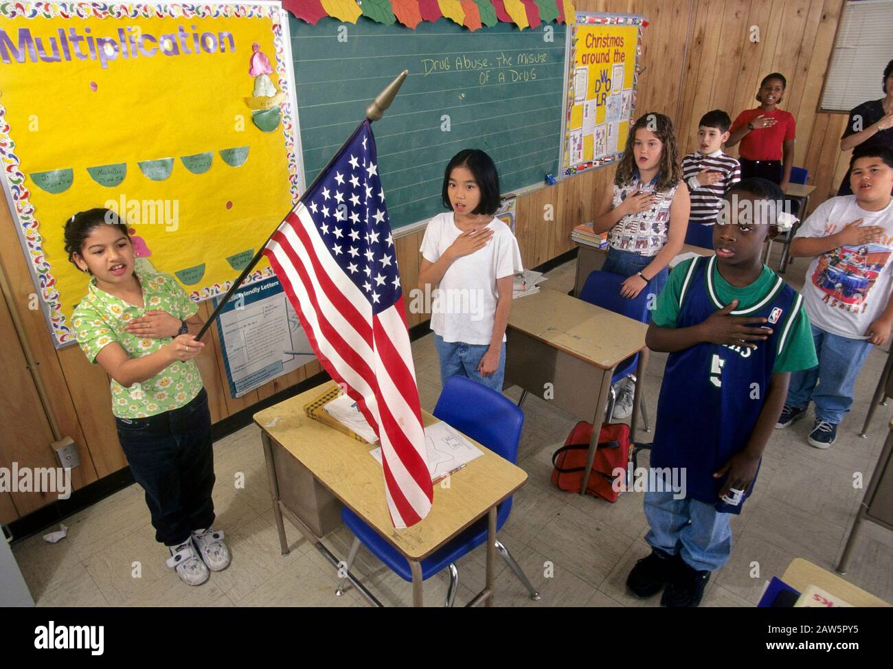 Pledge Allegiance Children Flag High Resolution Stock Photography And Images Alamy