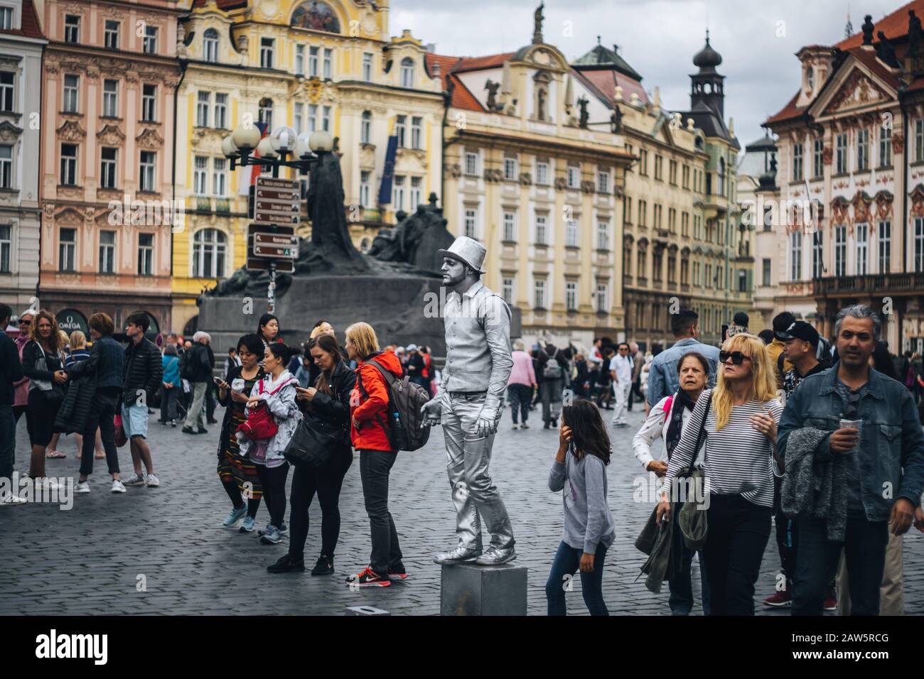 Center of City of Prague Stock Photo