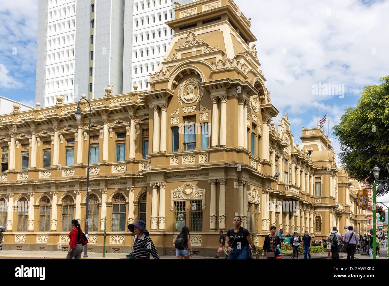 The central post office building in San José, Costa Rica. Completed in