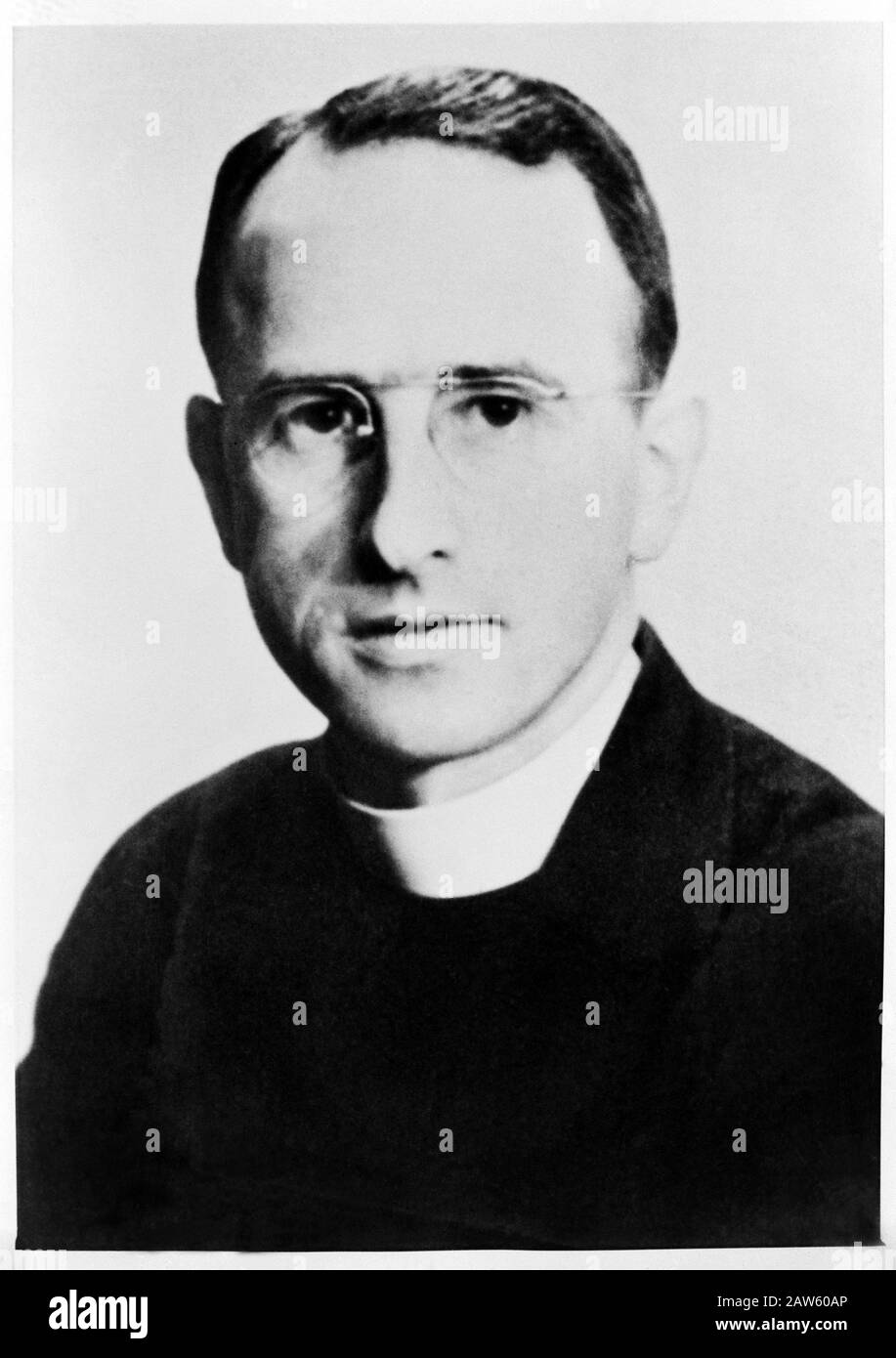 1945 , november , MOSKOW , RUSSIA :  The american Father GEORGES ANTONIO LABERGE , from Rhode Island , the only one Catholic Priest in Moskow in 1945 Stock Photo