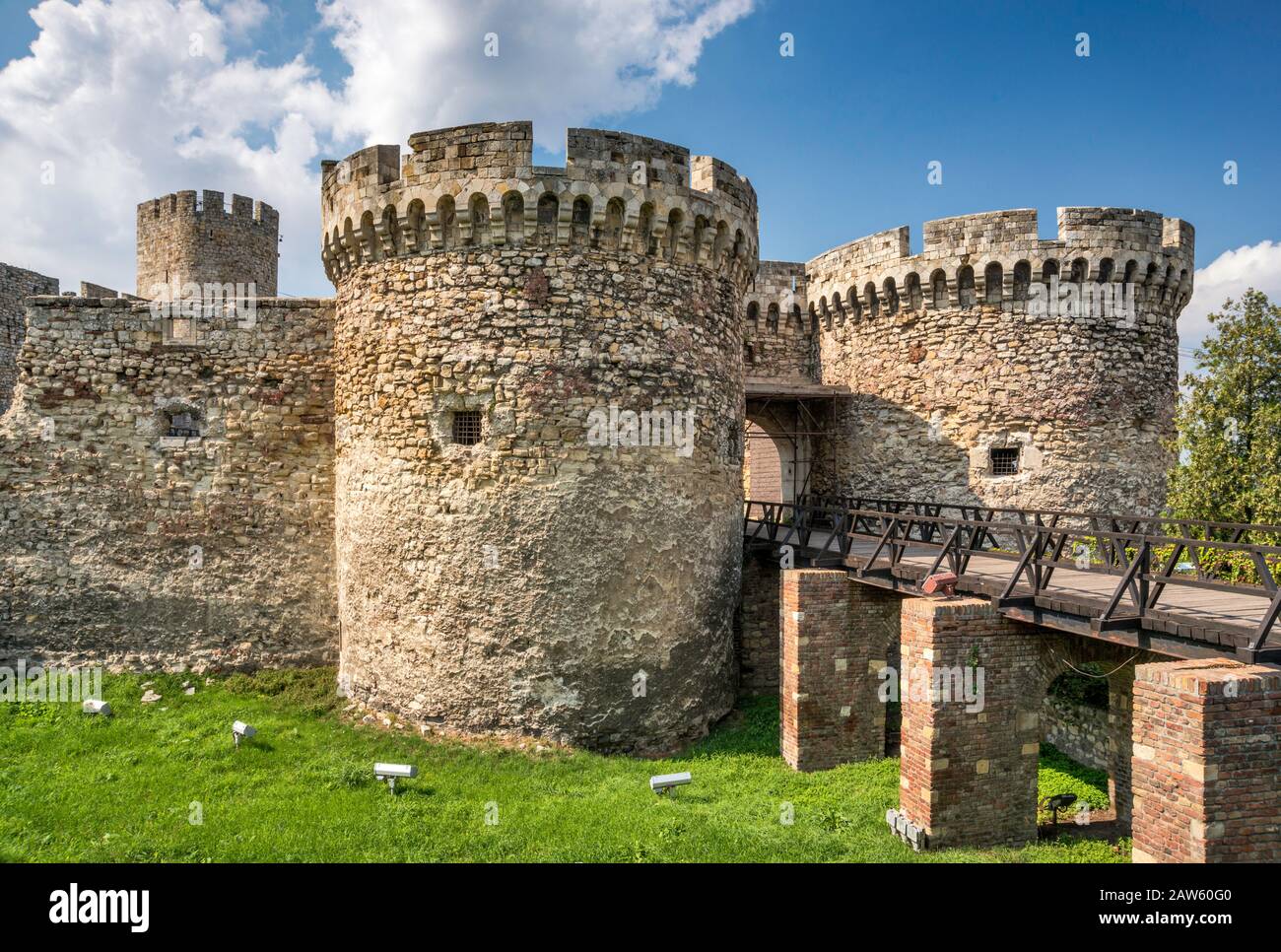 Dungeon Gate (Zindan Gate) at Kalemagdan Citadel aka Belgrade Fortress in Belgrade, Serbia Stock Photo