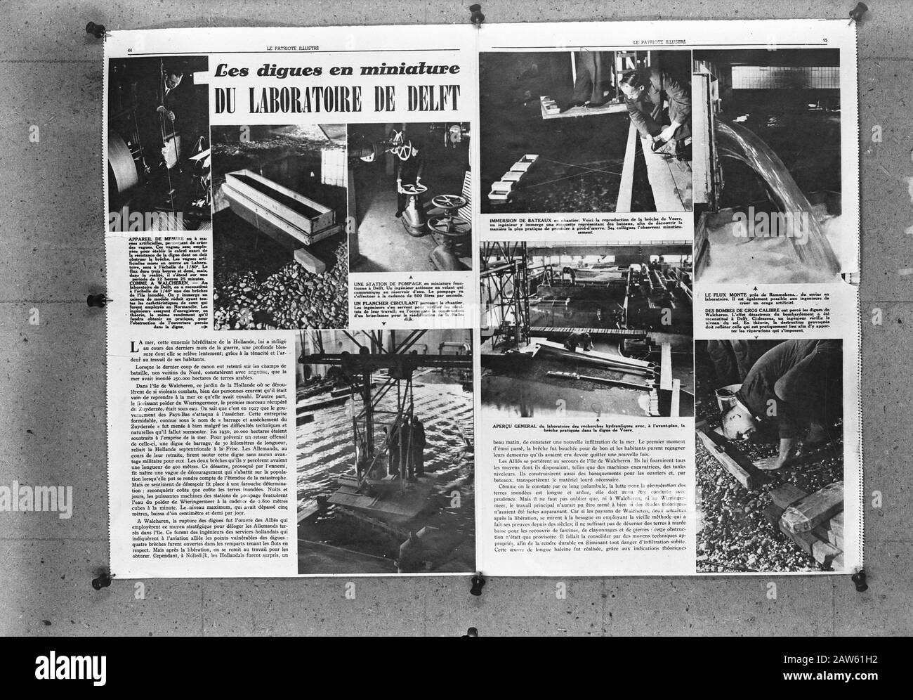 Repro from French magazine governs Christmas play 1945 Date: January 29, 1946 Keywords: nativity, Repros Stock Photo