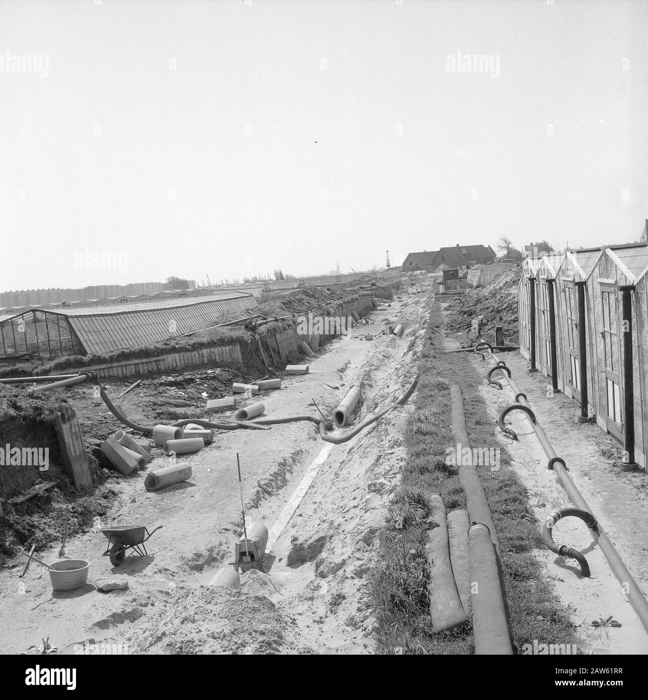 normalization of streams, digging and filling in trenches, laying ...