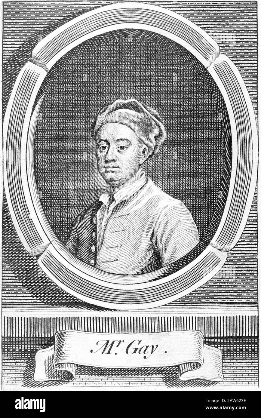 1750 ca , GREAT BRITAIN : The british poet and dramatist JOHN GAY ( 1685 – 1732 ). He is best remembered for The Beggar's Opera ( 1728 ), a ballad ope Stock Photo