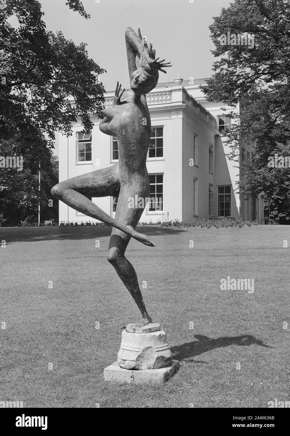 International sculpture exhibition Black and White Stock Photos