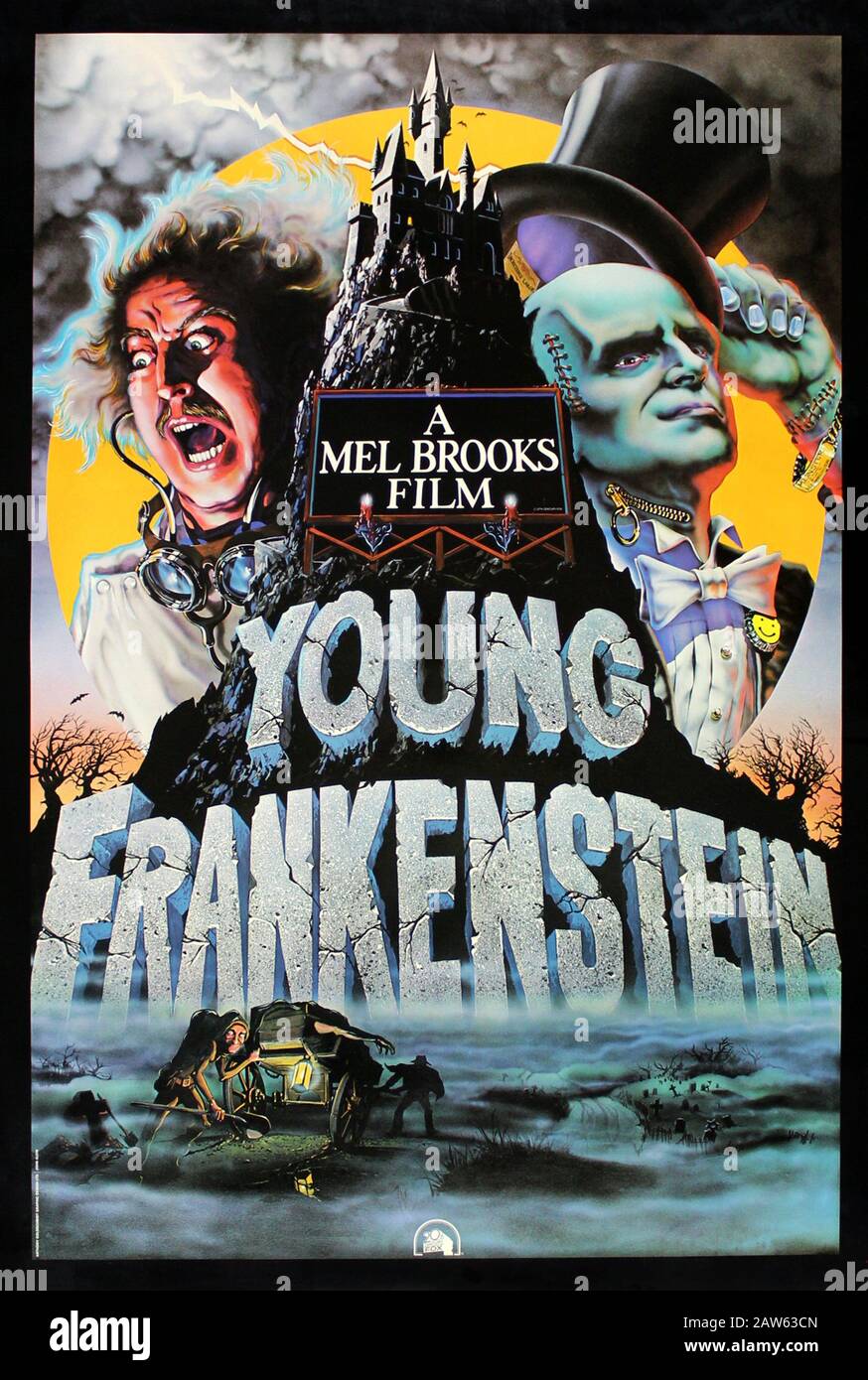 Mel Brooks Gene Wilder 10x8 Photo 1974 Young Frankenstein Marty Feldman