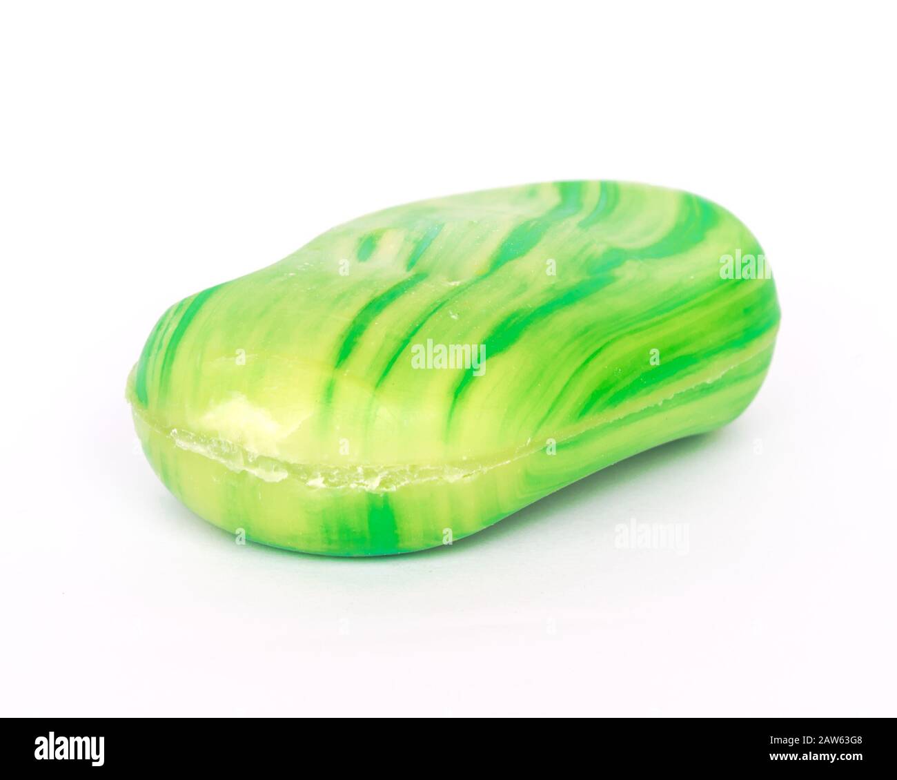 Studio shot one traditional Asian soap bar made with natural ingredient