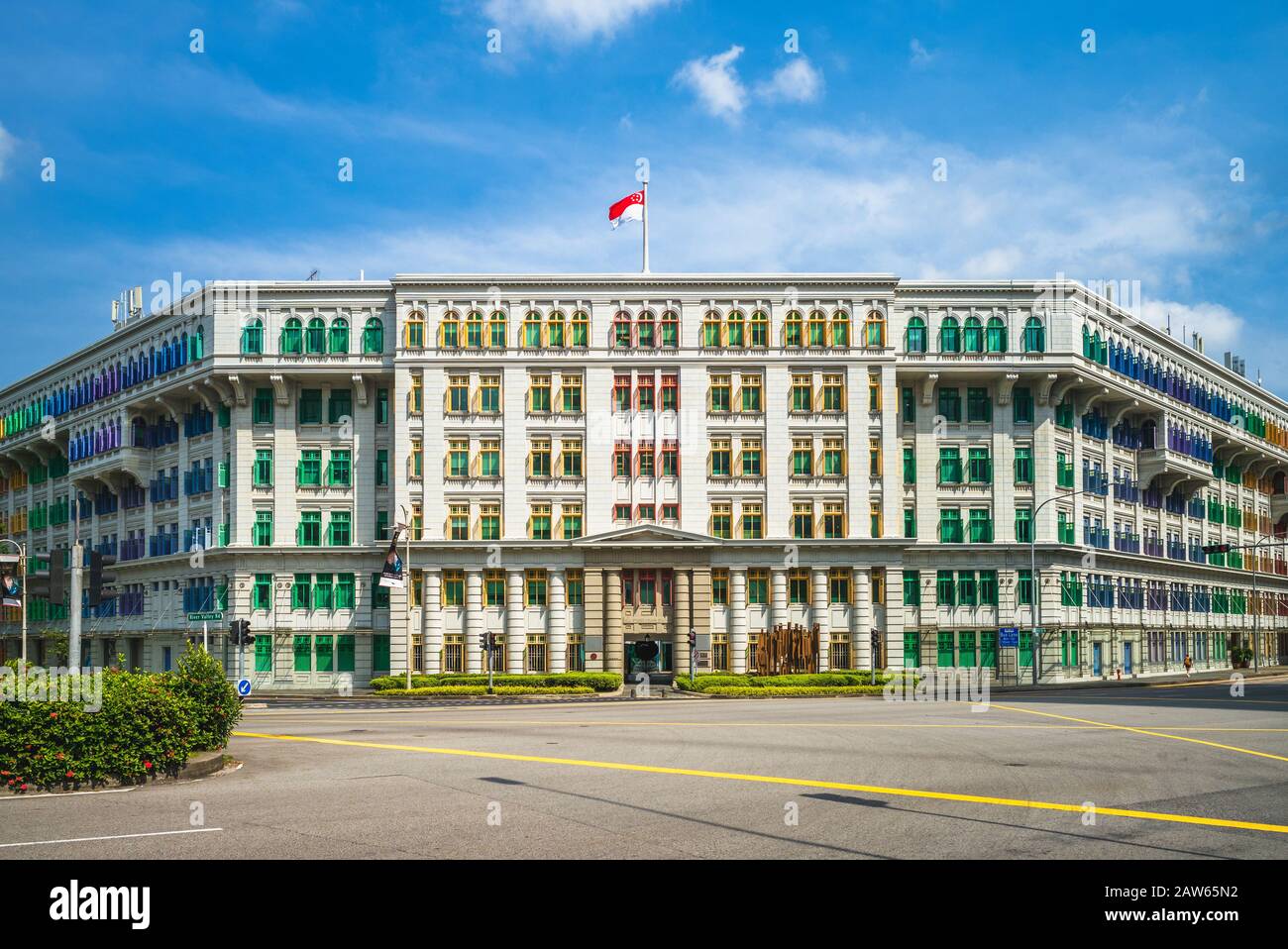 Old Hill Street Police station in singapore Stock Photo