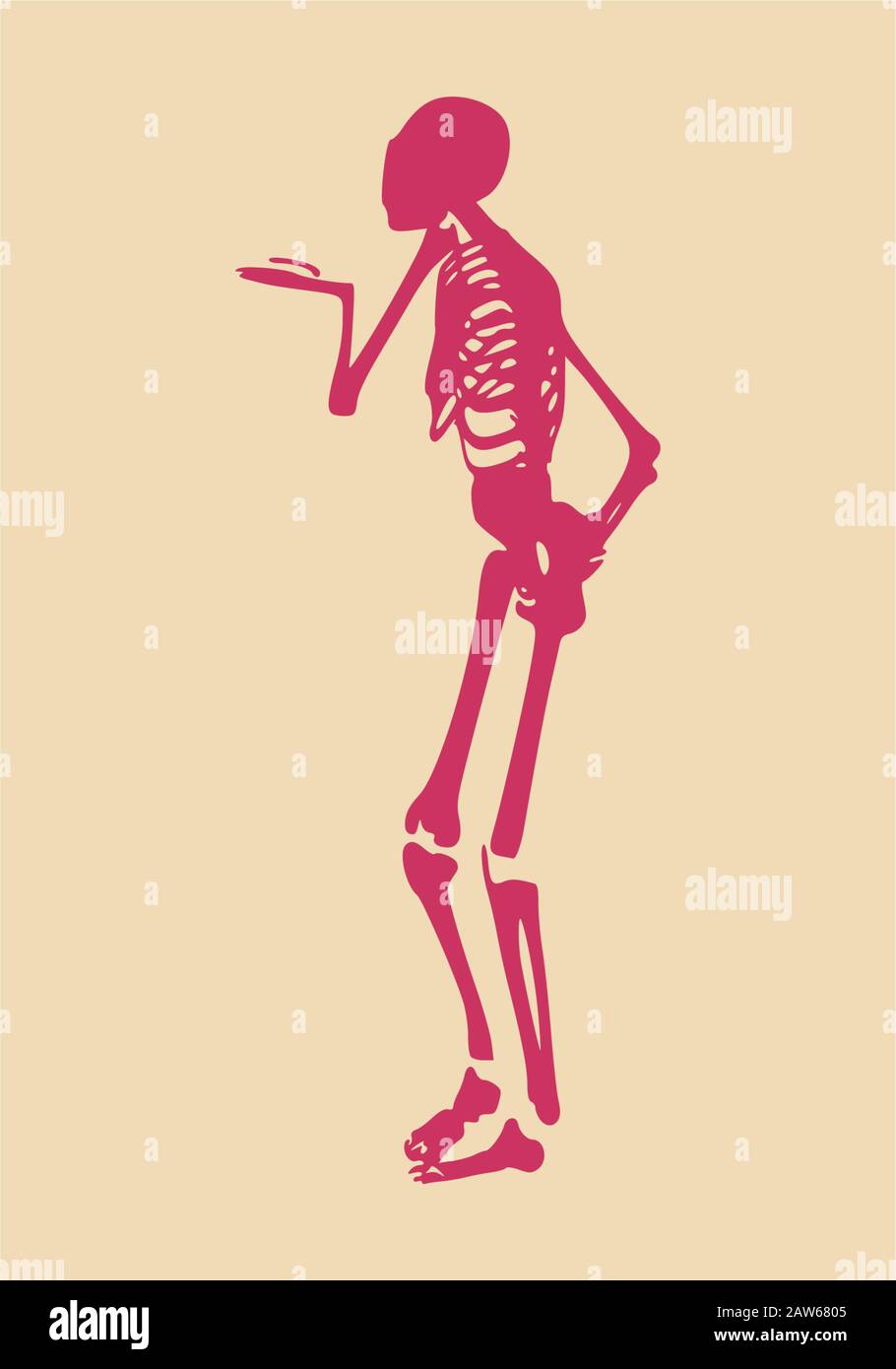 Halloween human skeleton Stock Vector Image & Art - Alamy