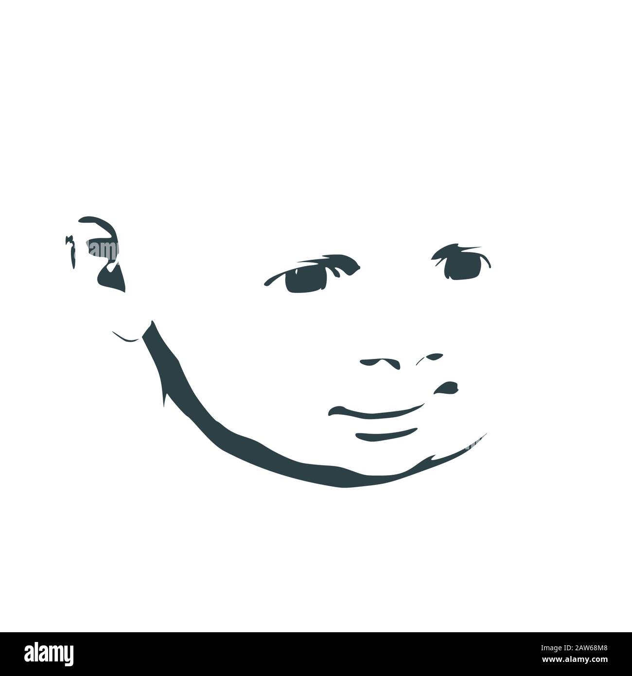 Cute little baby Stock Vector Image & Art - Alamy