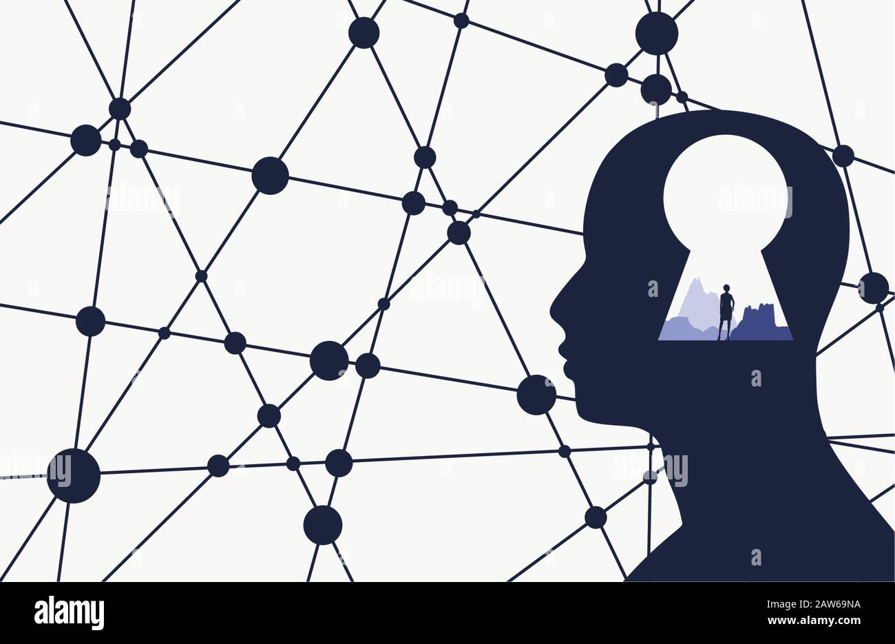 silhouette of a man head Stock Vector Image & Art - Alamy