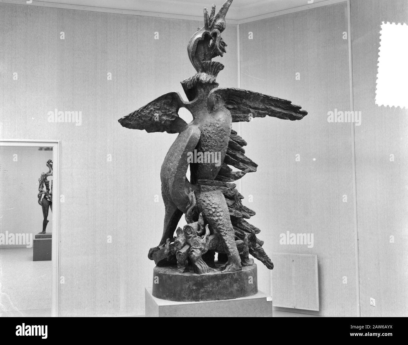 Phoenix, a sculpture by Ossip Zadkine Date January 13, 1955 Keywords