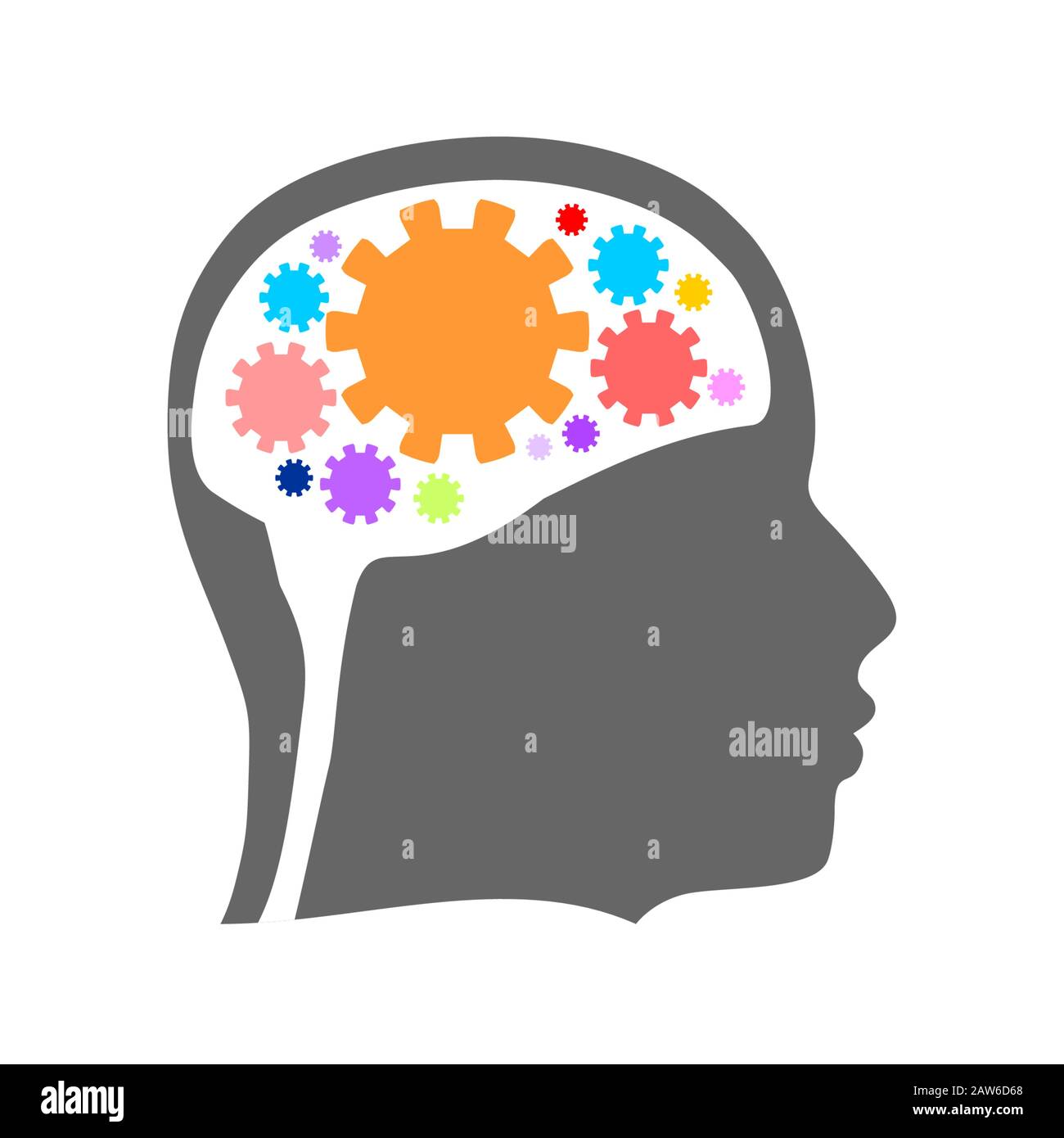 silhouette of a human head Stock Vector Image & Art - Alamy