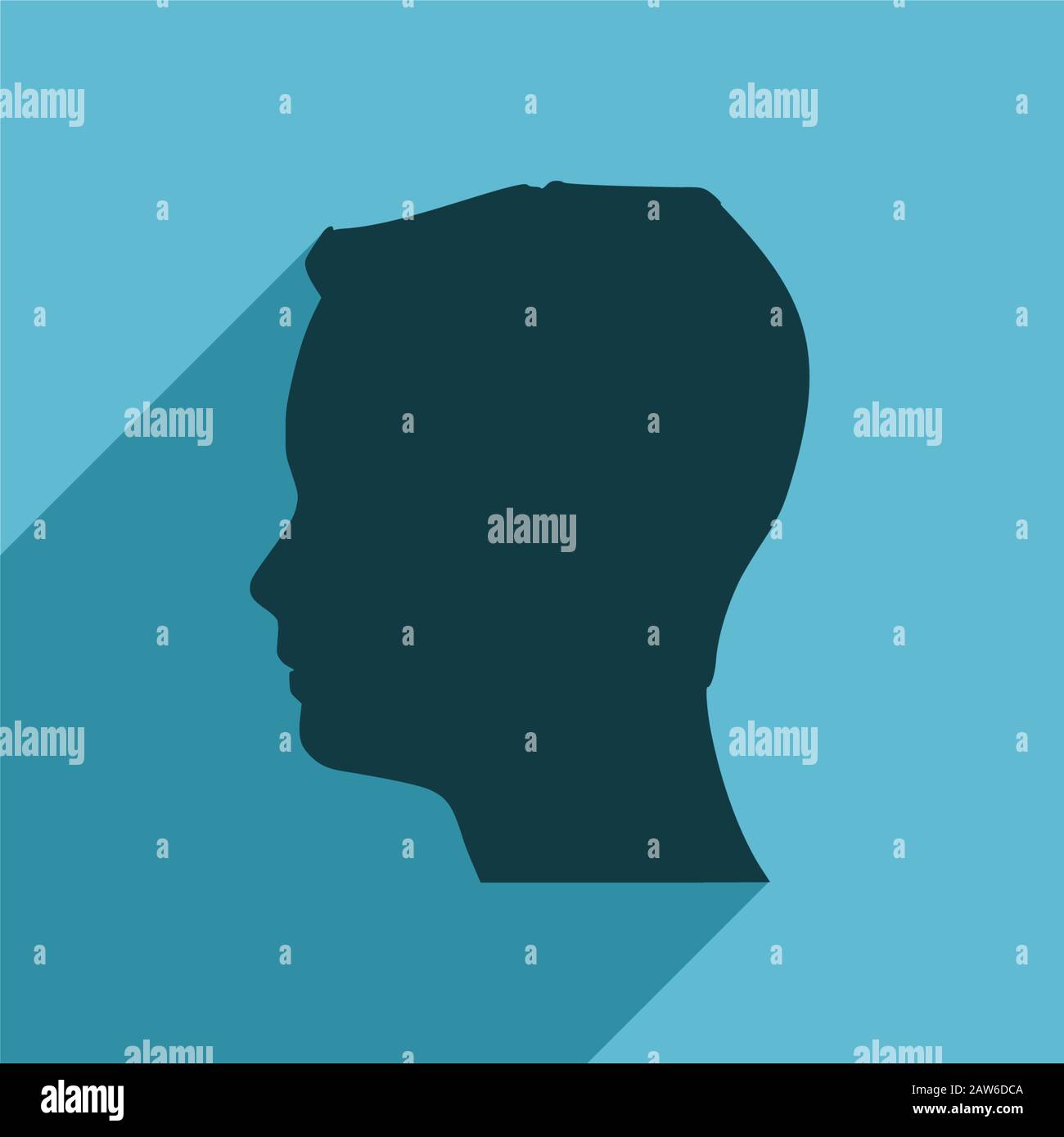 Profile side portrait attractive Stock Vector Images - Alamy