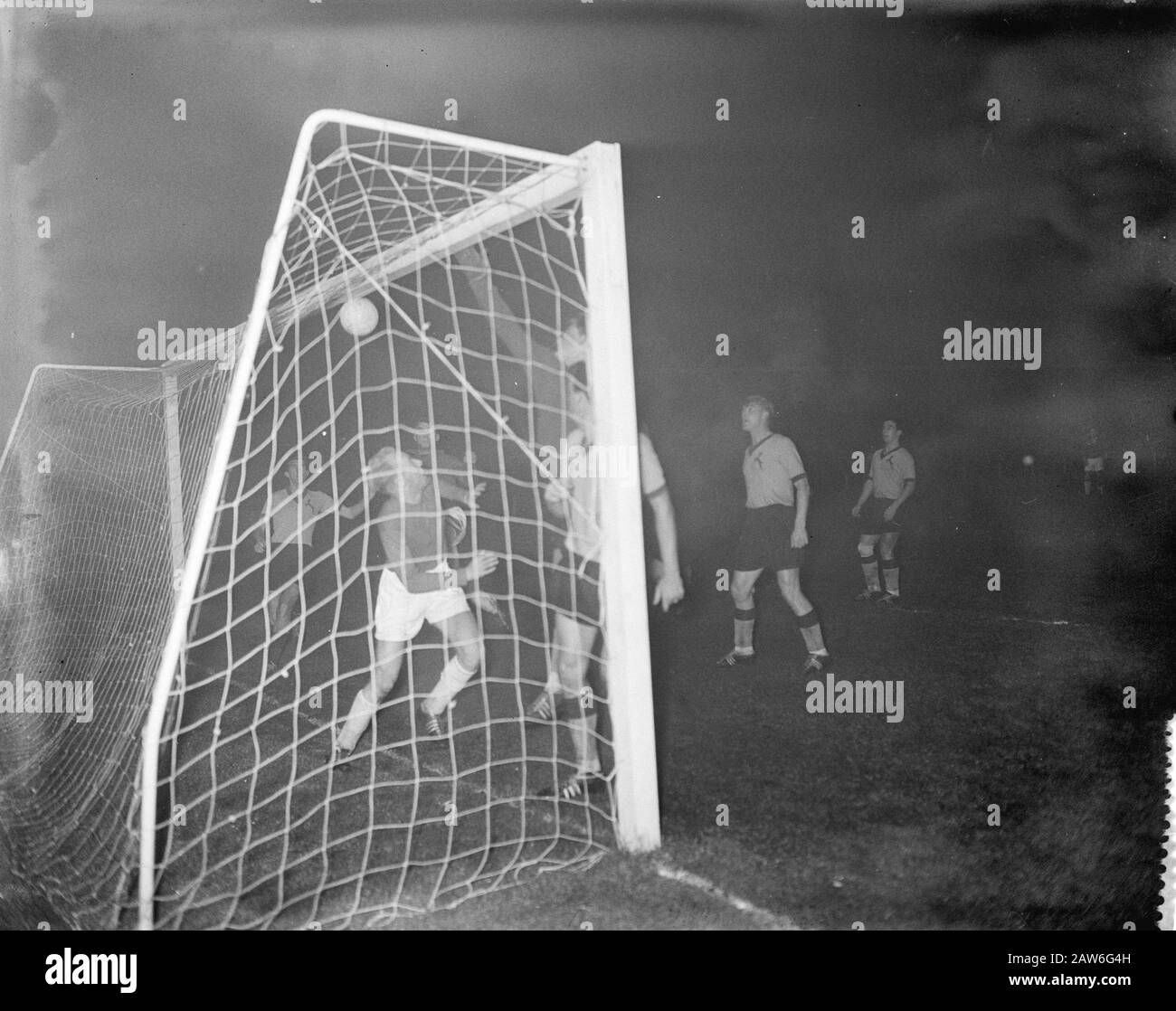Dutch Association national team against South Africa 93 in goal Piet