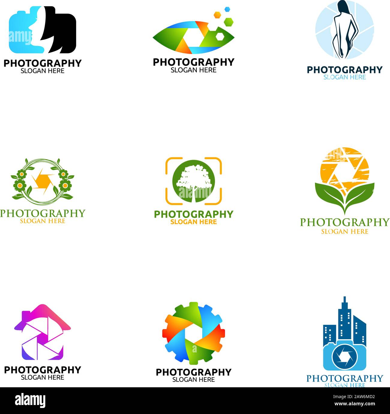 Abstract Camera Photography Vector Logo Design Stock Vector Image & Art ...
