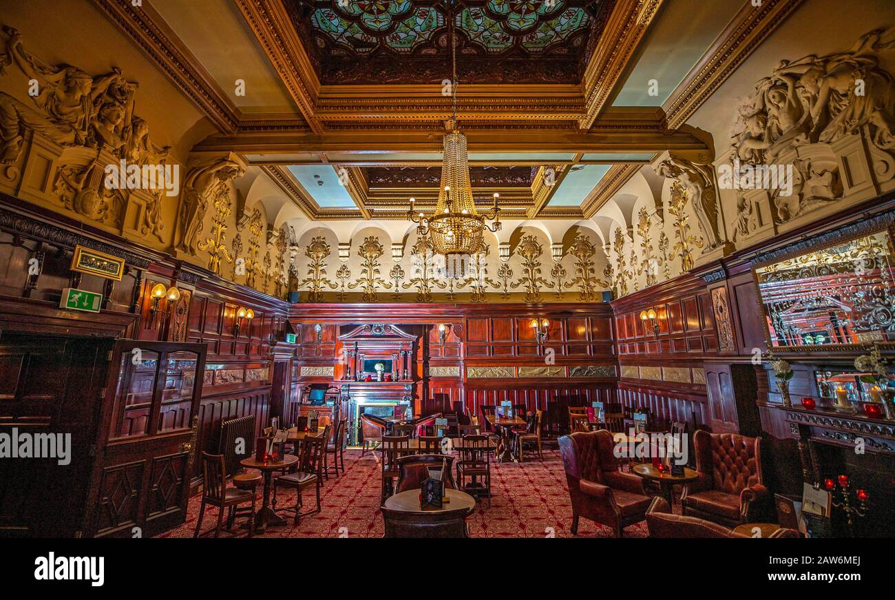The interior of the Philharmonic Dining Rooms pub in Hope Street