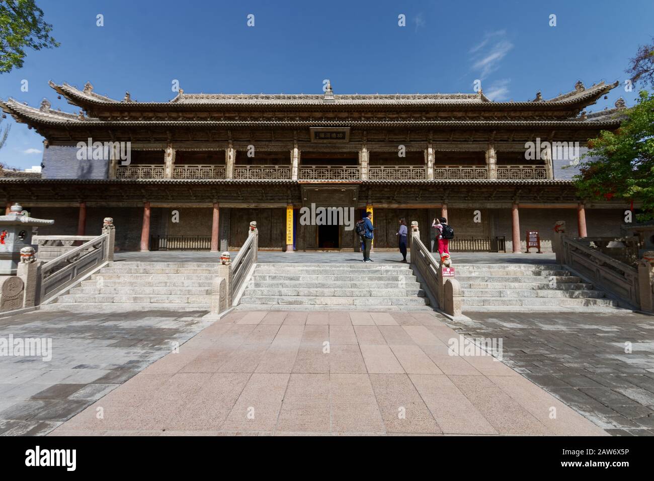 Dafo Si Buddhist temple in downtown Zhangye in Gansu province Stock Photo