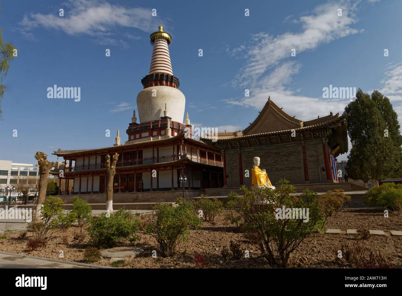 Dafo Si Buddhist temple in downtown Zhangye in Gansu province Stock Photo