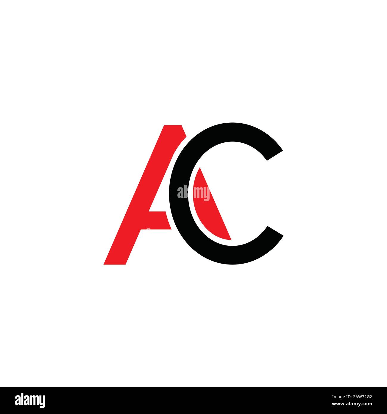 Initial letter ac or ca logo vector design template Stock Vector Image ...