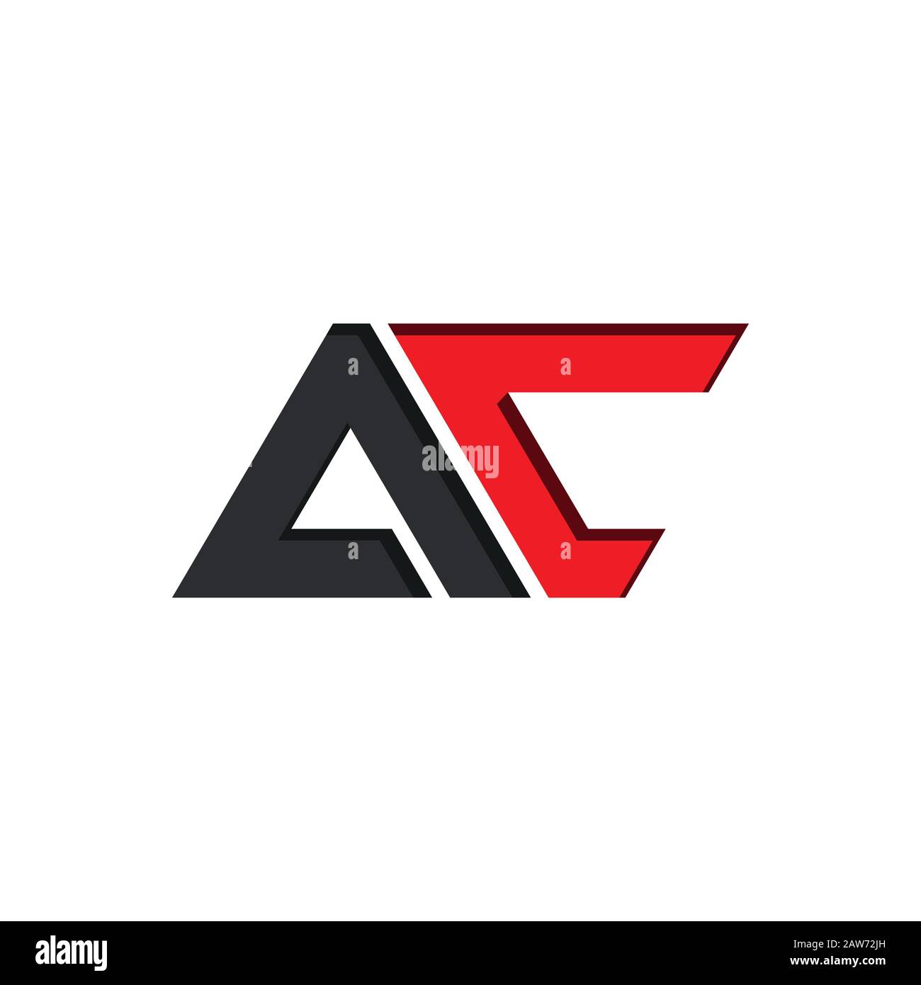Initial letter ac or ca logo vector design template Stock Vector Image ...