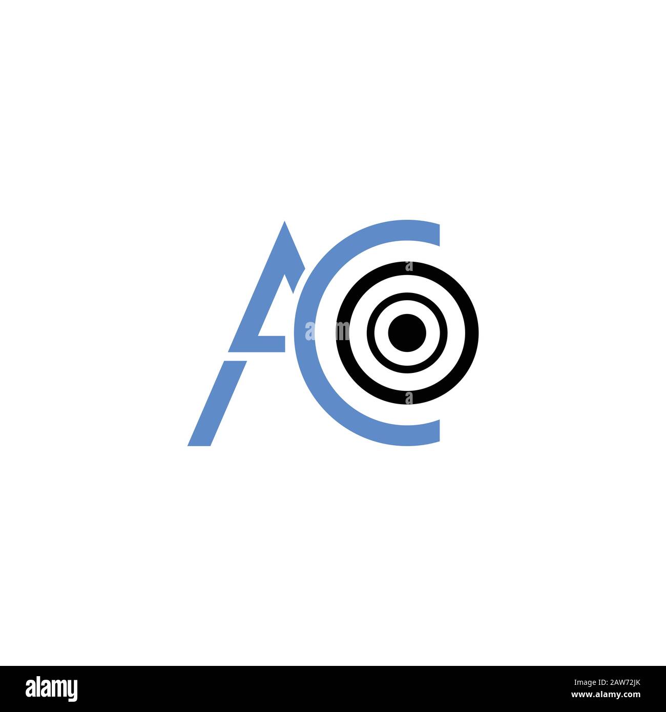 Initial letter ac or ca logo vector design template Stock Vector Image ...