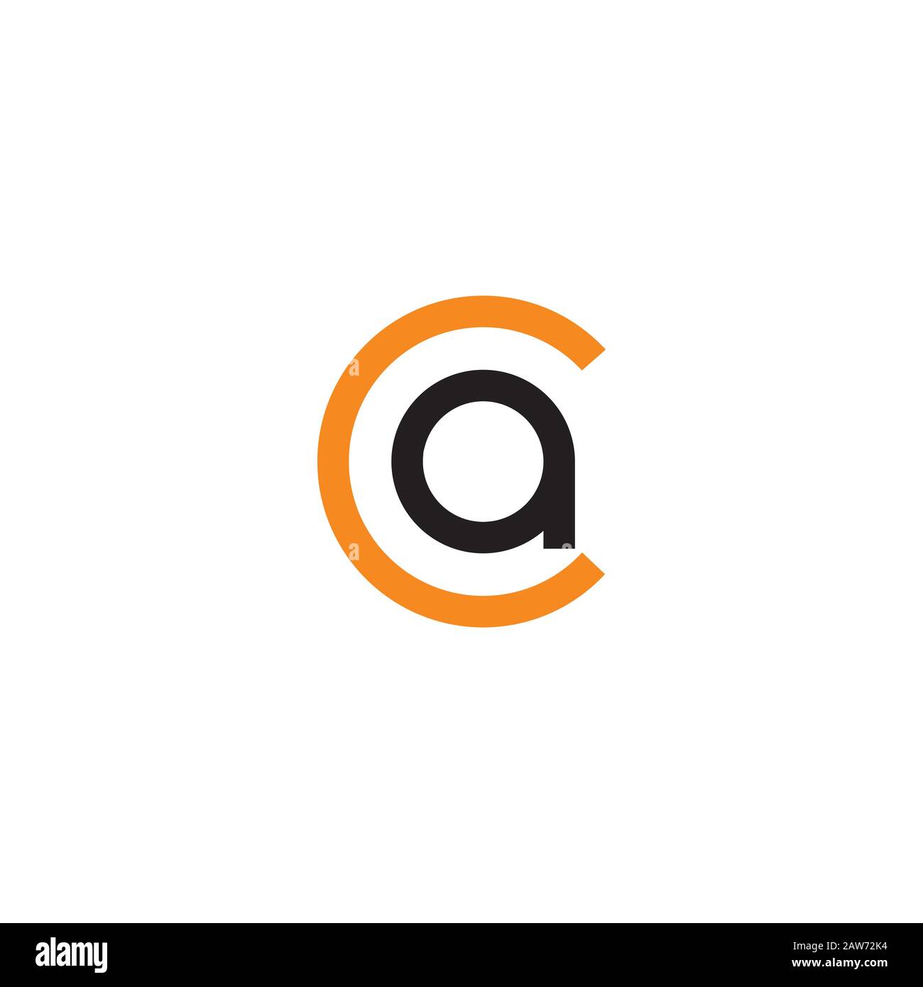 Initial letter ac or ca logo vector design template Stock Vector Image ...