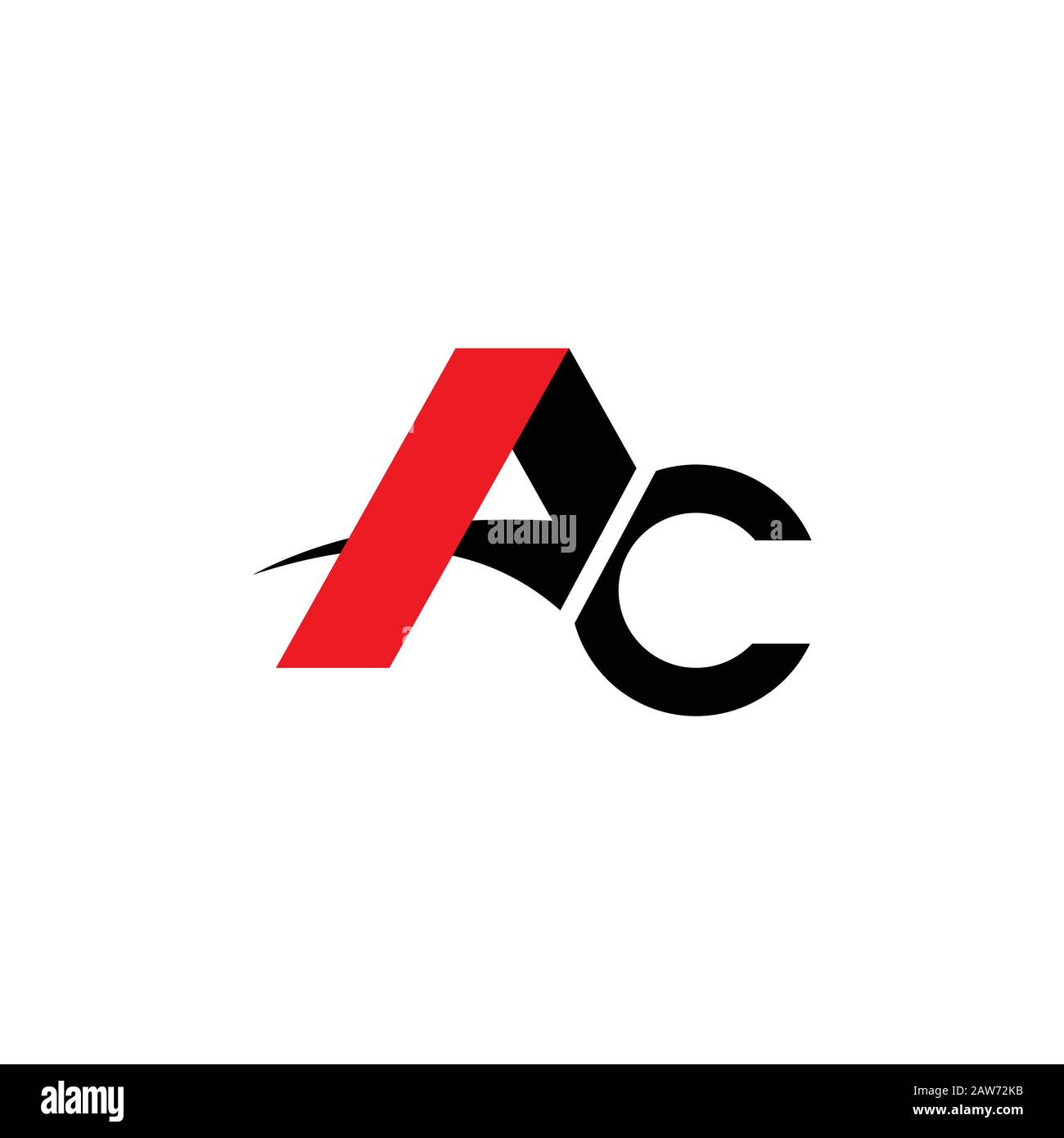 Initial letter ac or ca logo vector design template Stock Vector Image ...